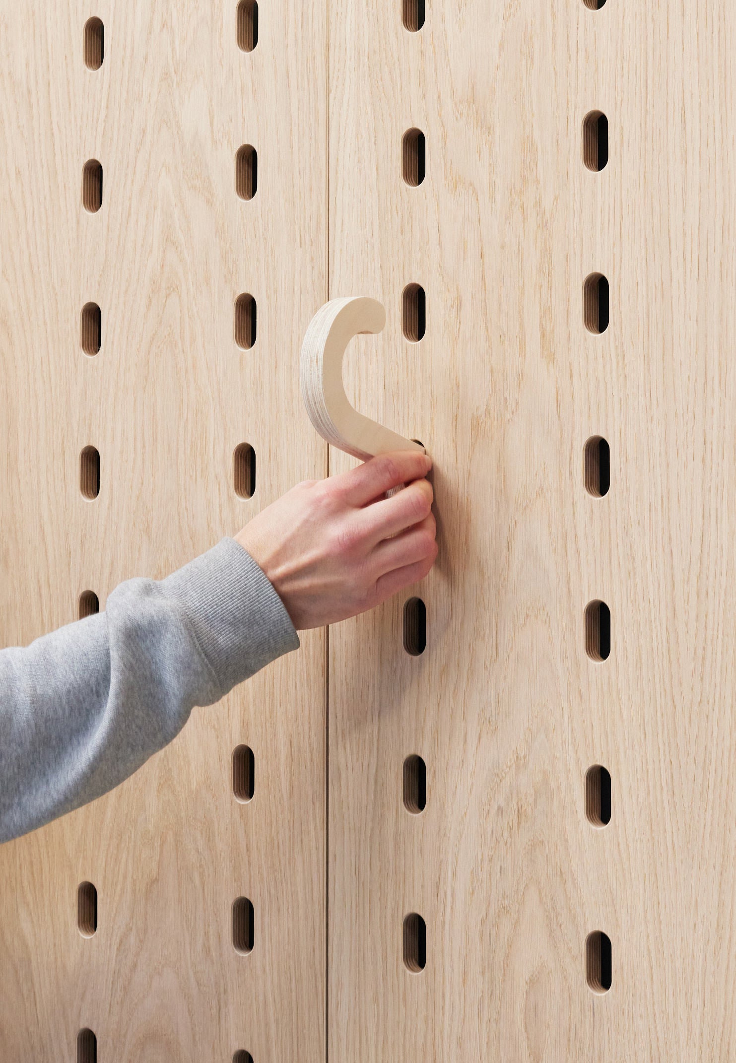 Plywood hooks
