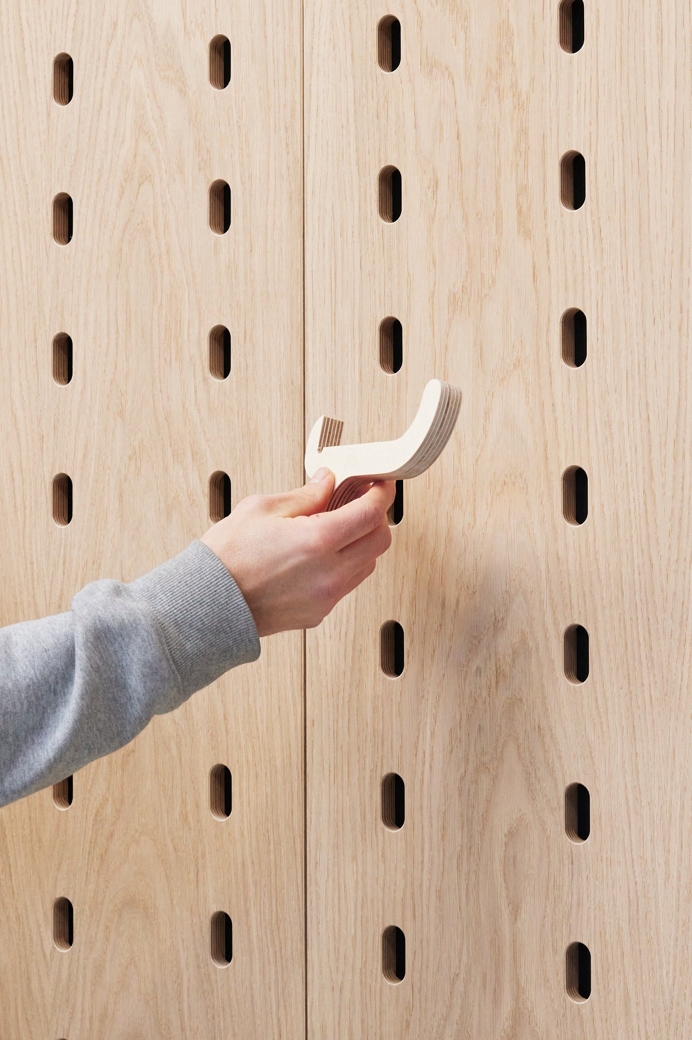 Plywood hooks